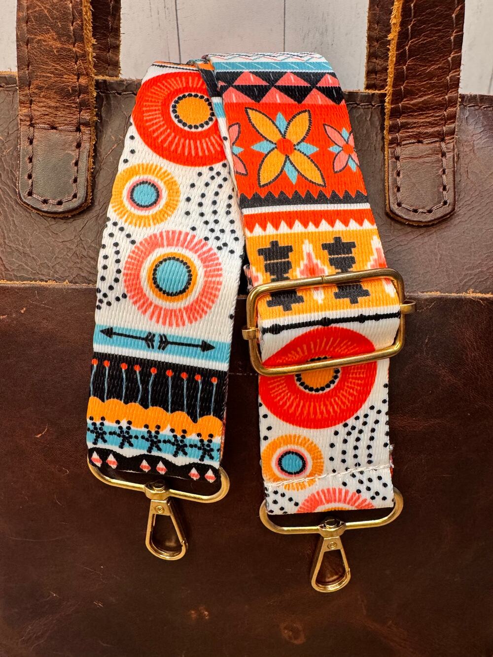 Colorful Boho Crossbody Purse Strap Wide Bag Strap Boho Purse Strap
